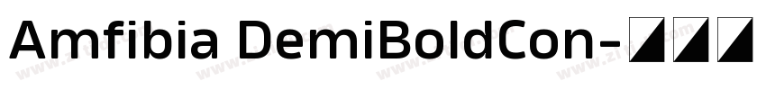 Amfibia DemiBoldCon字体转换